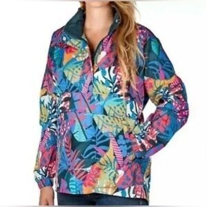 Lauren James Lightweight Windbreaker Jacket Multi Color Size XXL NWT!
